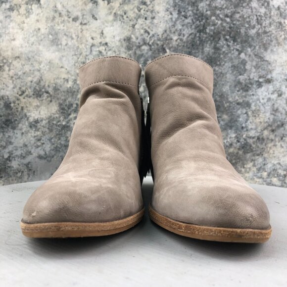 Sam Edelman Women's Size 8M Packer Brown Leather Dual Side Zip Ankle Booties - Picture 2 of 14